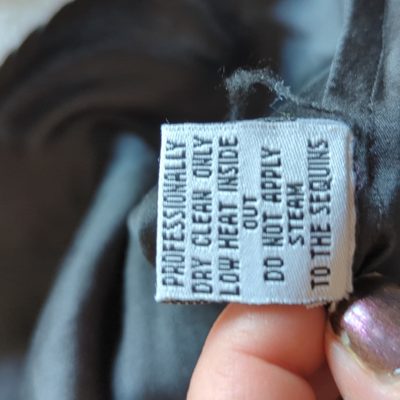 Yoana Baraschi 100% silk sequined shirt size XS - Picture 7 of 9